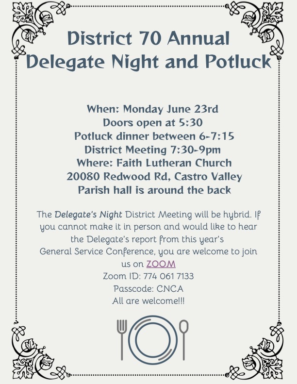 D70 Annual Delegate Night Potluck jpg