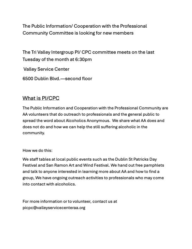 Public Info Committee